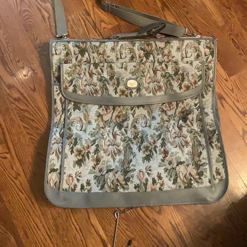 Vintage DVF Carpet Garment Bag with Keys